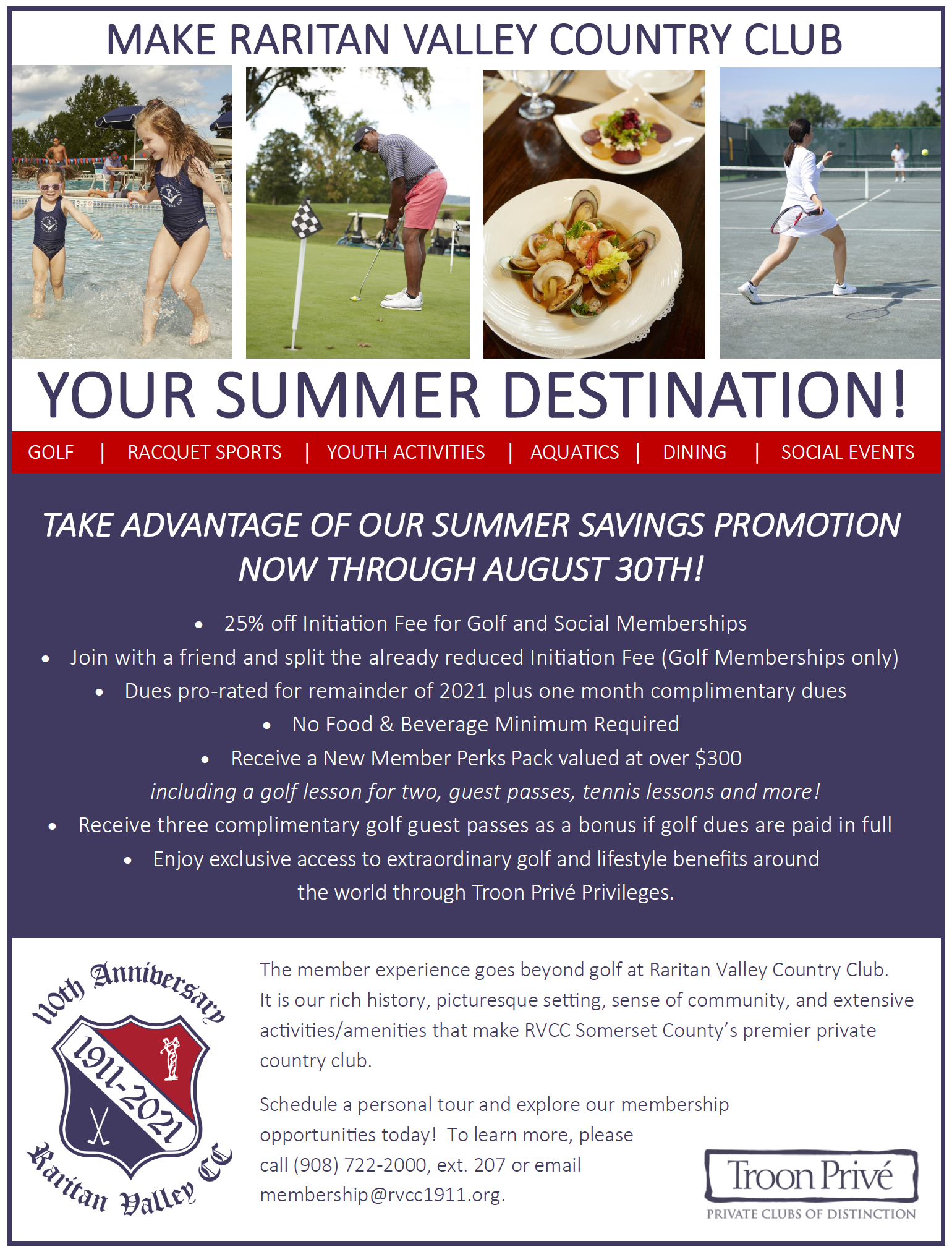 Raritan Valley Country Club Membership