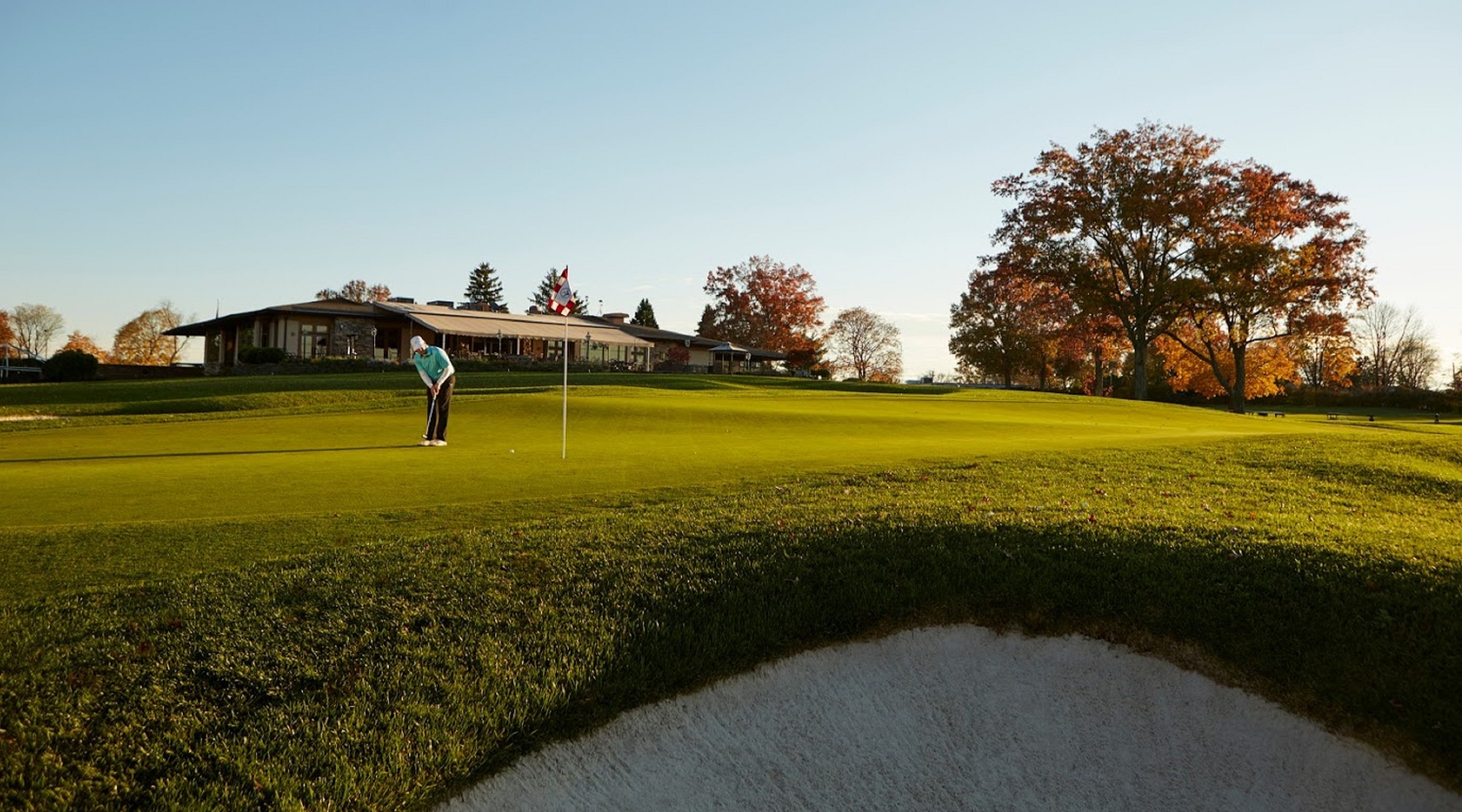 golf course and golfer